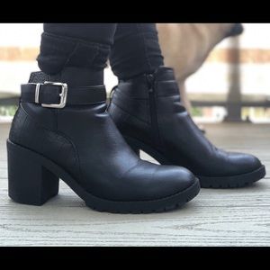 Black ASOS boot heel